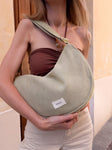Sac maxi demi-lune uni Maël