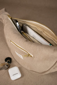 Sac demi-lune uni Arthur