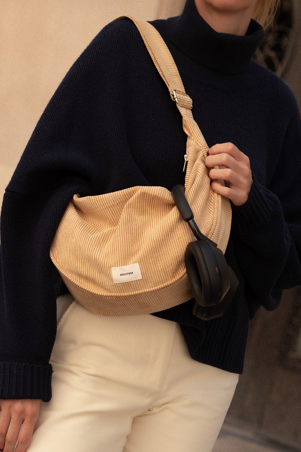 Sac maxi demi-lune Jade
