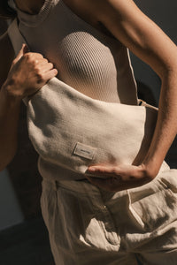 Sac banane coton porté femme