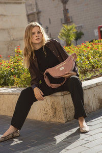 Sac demi-lune uni Nina