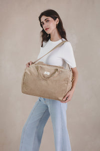 sac de voyage femme velours côtelé