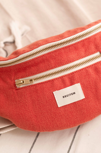 Sac banane orange Camille Recitem - accessoires de voyages responsables